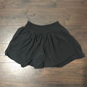 Athleta Black Paperbag Shorts